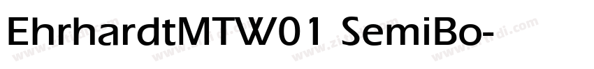 EhrhardtMTW01 SemiBo字体转换